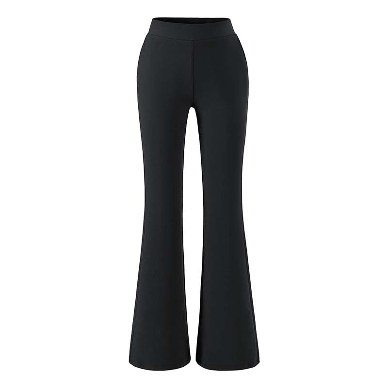 Damen hochtaillierte Stretch‑Schlaghose mit weitem Bootcut‑Schnitt Drune