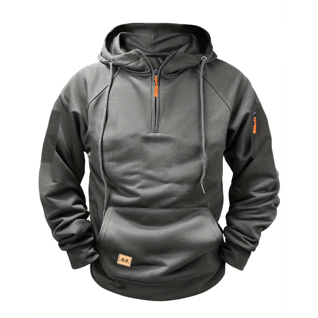 Herren sportlicher Kapuzenpullover mit praktischem Reißverschluss Drune