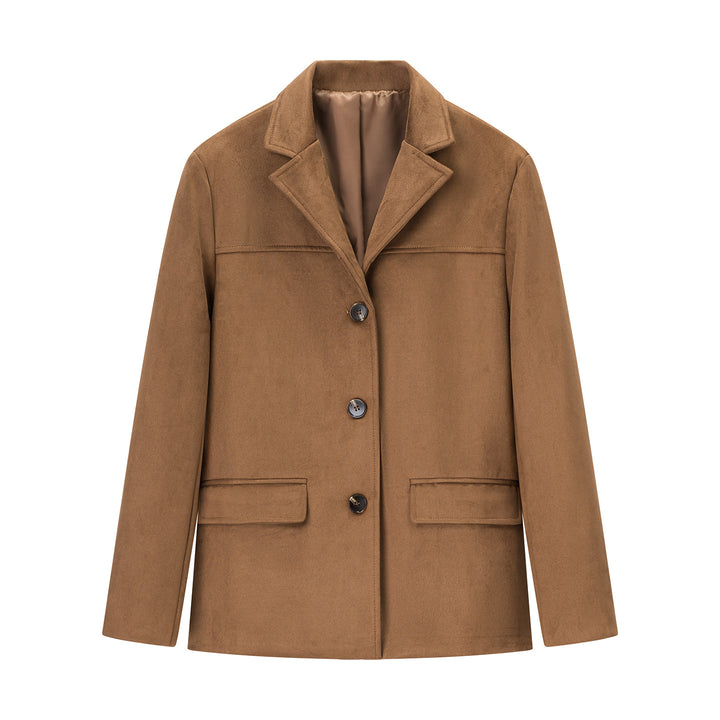 Damen Trendige Blazerjacke aus weichem Stoff Drune