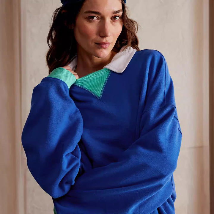 Damen Oversized Sweatshirt mit modernem Design und weichem Material Drune