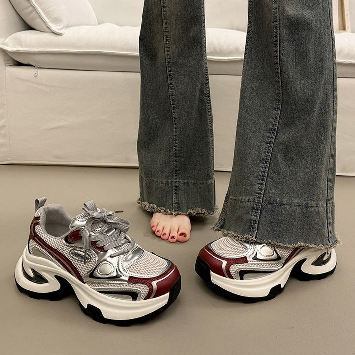 Damen Chunky Sneakers mit ergonomischer Dämpfung und sportlichem Design Drune