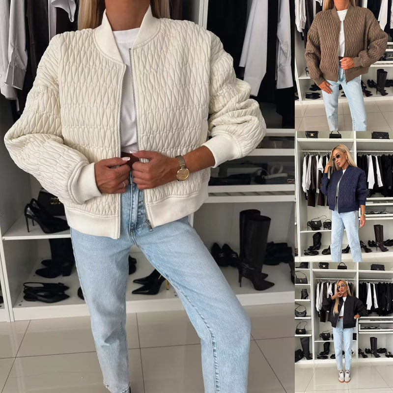 Damen Steppjacke im sportlich eleganten Design mit voluminösen Ärmeln Drune