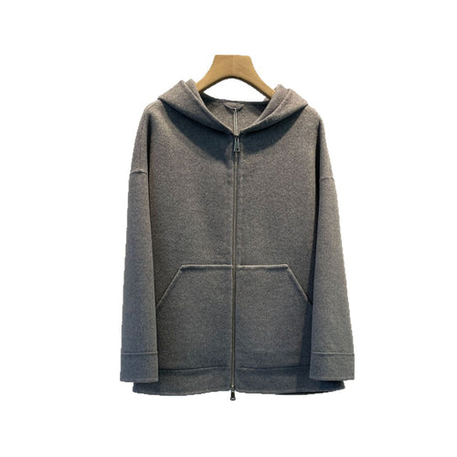Stylische Fleecegefütterte Zip-Up Jacke für Damen Drune