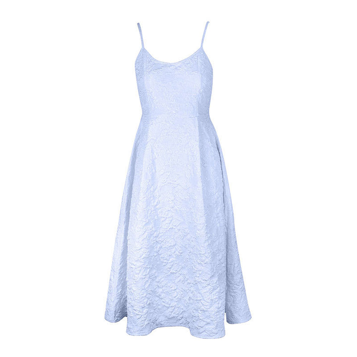 Damen langes Kleider mit feinem Texturgewebe Drune
