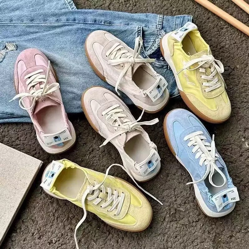 Damen Sportliche Sneaker mit einzigartiger Schnürung Drune