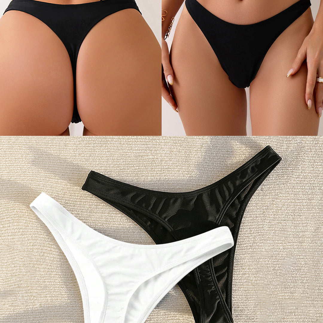 Damen Hochgeschnittener Bikini mit seitlichen Bindebändern Drune