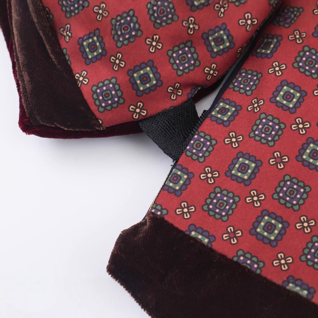 Damen Gestepptes Patchwork-Weste mit voluminösem Schalkragen Drune