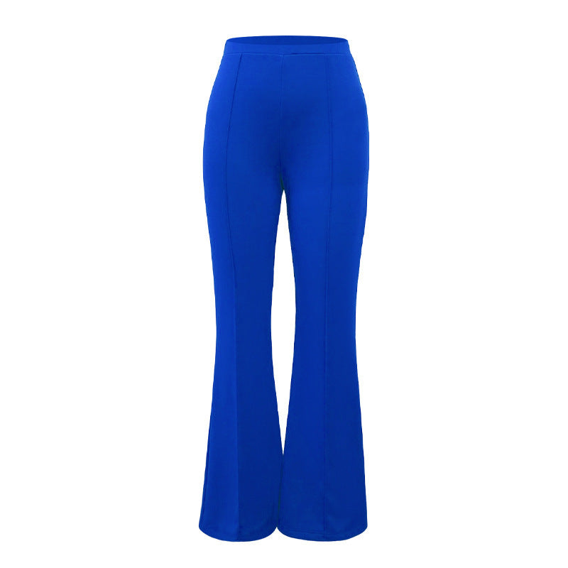 Damen Hochtaillierte Flared-Hosen Drune