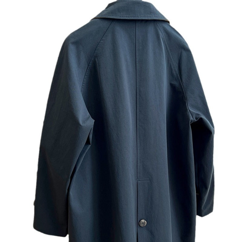 Damen Oversize-Trenchcoat mit Raglanärmeln, verdeckter Knopfleiste & verstellbaren Manschetten Drune