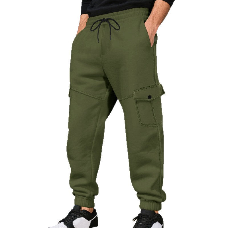 Herren Funktionale Cargo-Jogginghose mit Tunnelzug, Sicherheits-Flap-Taschen und elastischem Knöchelbündchen Drune