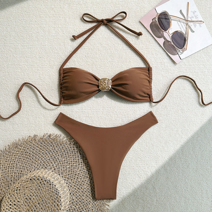 Damen Glamouröser Monokini mit modischen Cut-Outs Drune