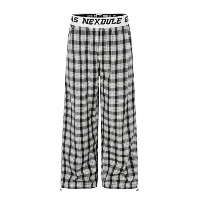 Damen Weite Palazzo‑Loungehose mit elastischem Logobund und verstellbarem Saum Drune