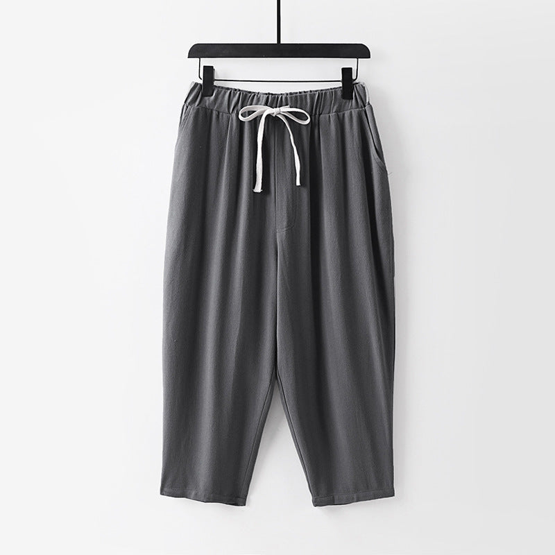 Damen Lässige Jogginghose mit Zugband und weitem Bein Drune