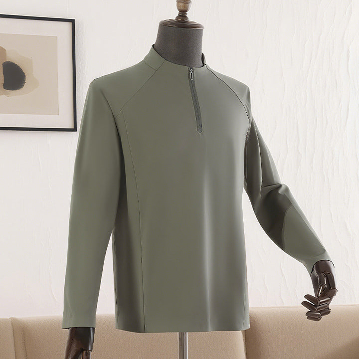 Damen Sportliches Langarmshirt mit Reißverschluss Drune