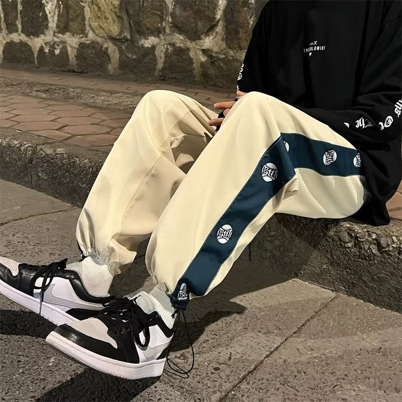 Herren Modische Sporthose mit seitlichem Grafikdruck Drune