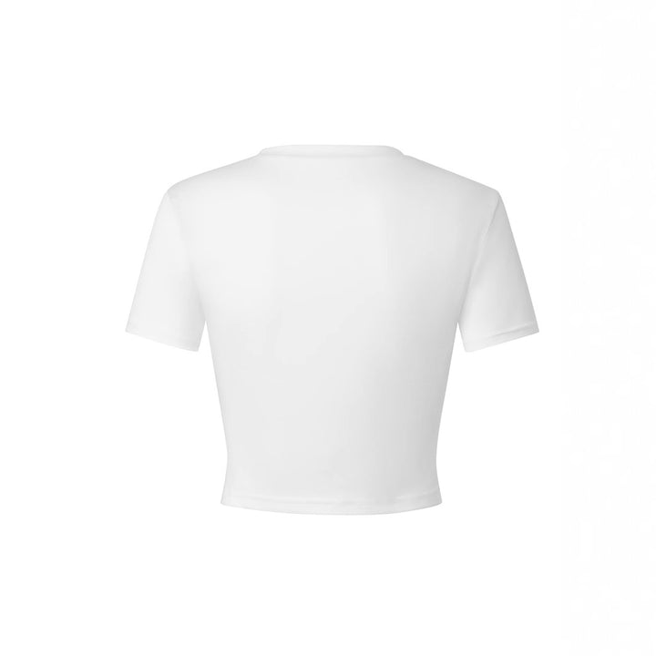 Damen Funktions T-Shirt mit kreativem Schriftzug Drune