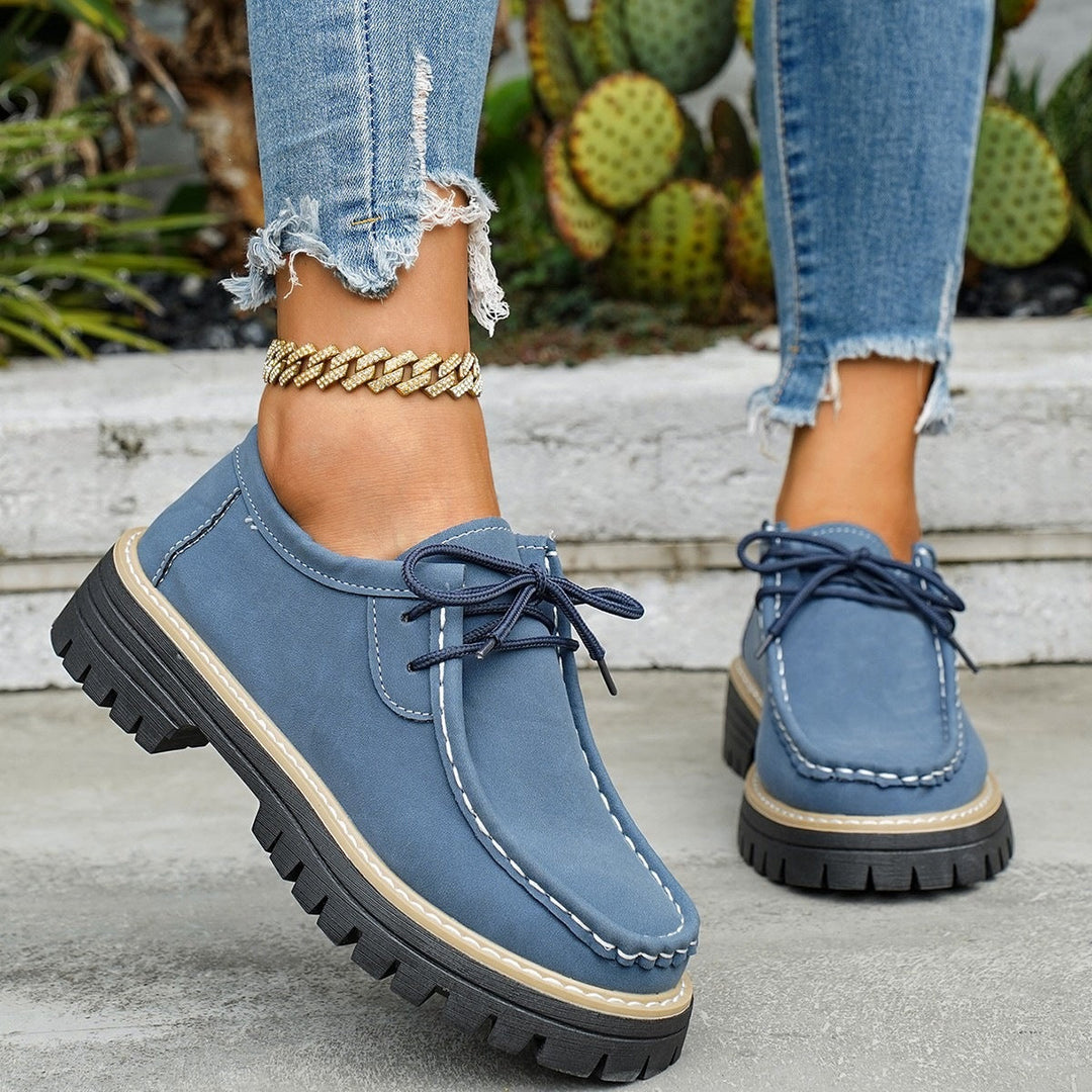 Damen Robuste Comfort-Schnürschuhe Drune