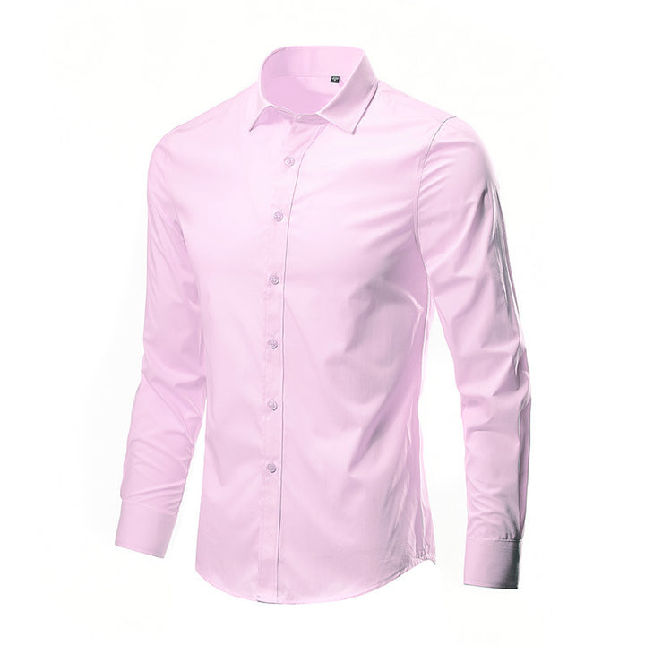 Herren nan Slim-Fit Businesshemd aus Stretch-Baumwollmix mit Kentkragen Drune