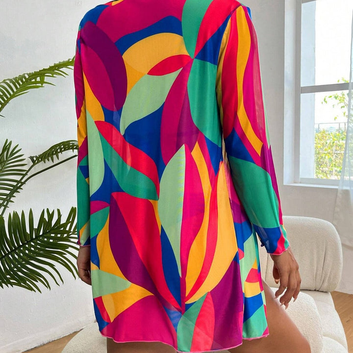 Damen Longsleeve Hemdbluse Drune