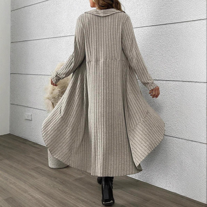 Damen Strickmantel mit einem eleganten Gürtel Drune