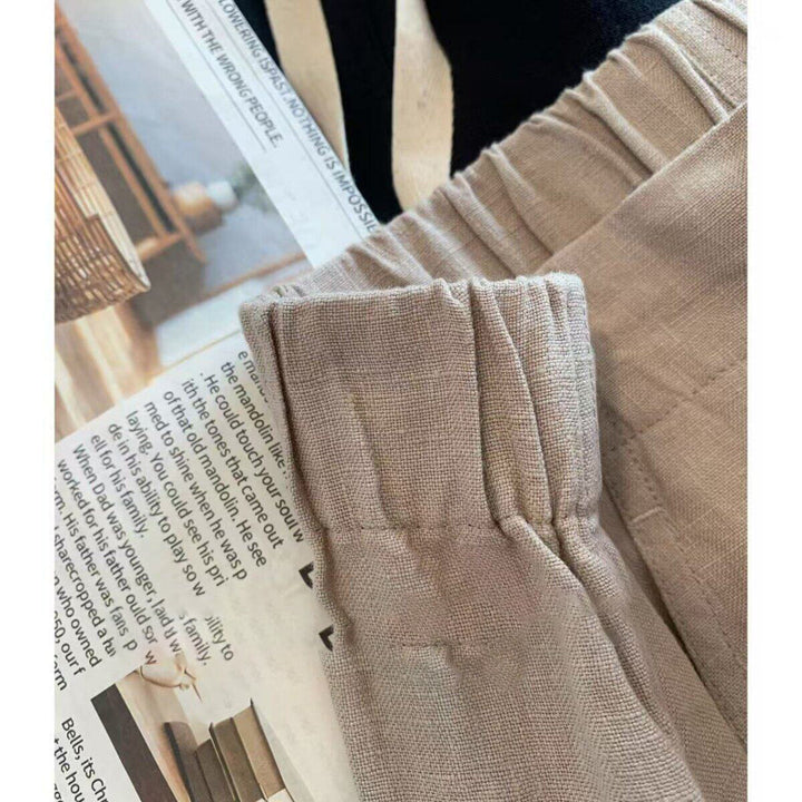 Damen Legere Leinenbluse Drune