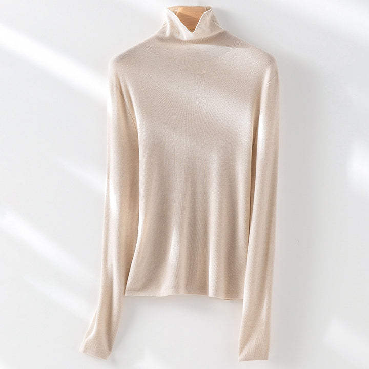 Damen Slim-Fit Feinstrick-Rollkragenpullover mit Stretch Drune