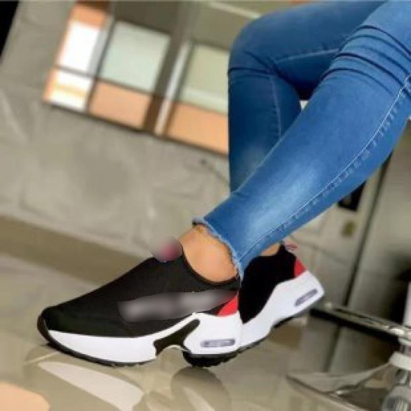 Damen Sock-Sneaker mit luftgepolsterter Sohleneinheit und gestricktem Komfortschaft Drune