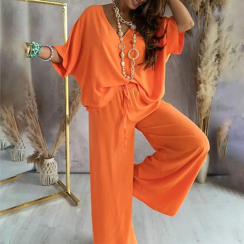 Damen Casual Chic Loungewear Set Drune