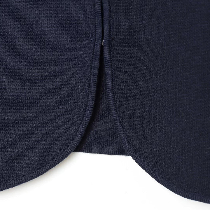 Damen Kurze strukturierte Shaket-Jacke mit Stehkragen, dekorativen Reihenknöpfen und verlängerten Manschetten Drune