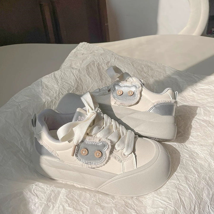 Damen Trendige Sneakers mit einzigartigem Blumen-Detail Drune
