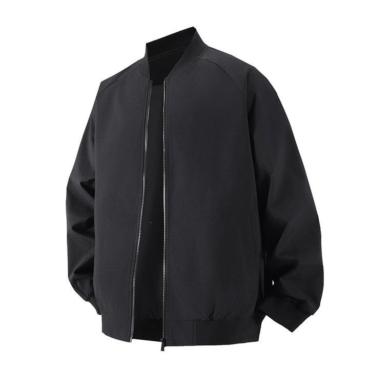 Herren Modische Bomberjacke mit elastischen Bündchen Drune