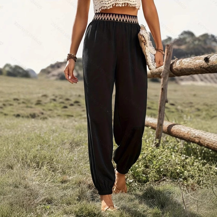 Damen Komfortable Freizeithose mit hohem Bund Drune