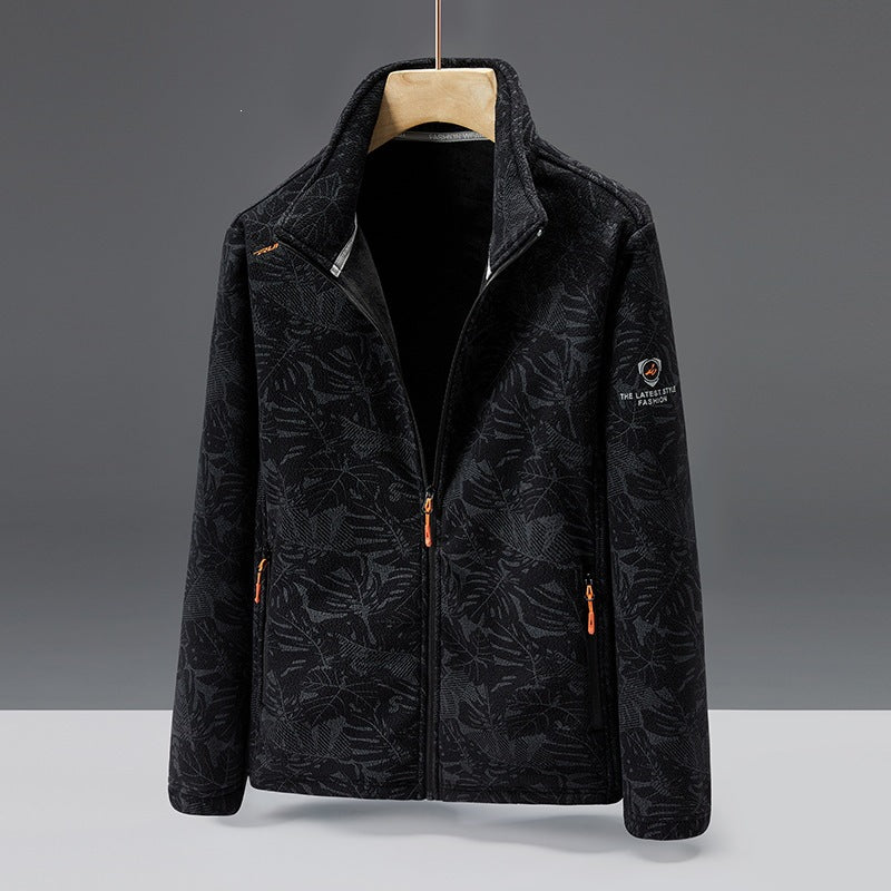 Damen Fleecejacke mit floralem Muster Drune