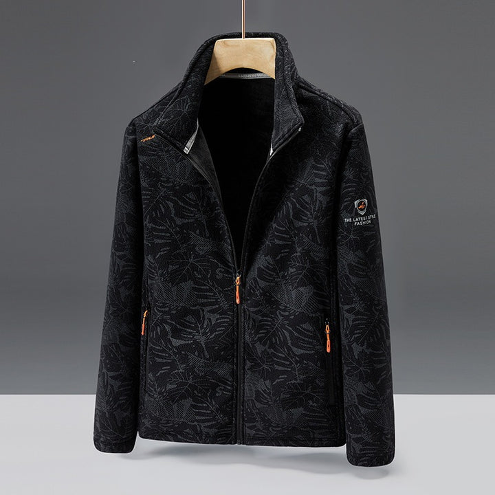 Damen Fleecejacke mit floralem Muster Drune