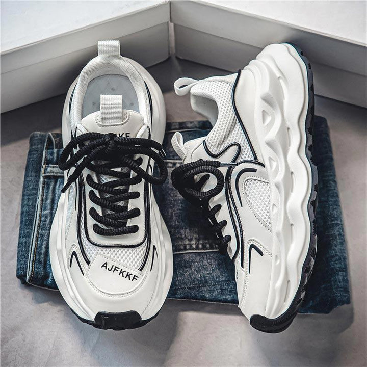 Damen Voluminöse Retro-Chunky-Sneaker mit atmungsaktivem Mesh-Overlay und skulpturaler Komfortsohle Drune