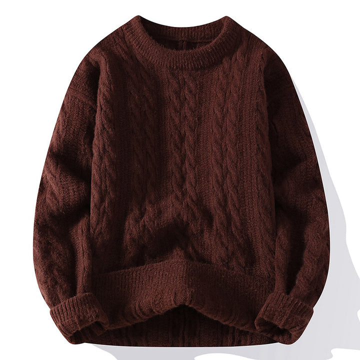 Damen Grobstrick Pullover mit Zopfmuster Drune 1787964764