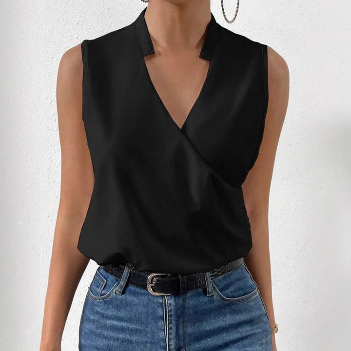 Damen Wickeloberteil mit elegantem V-Ausschnitt Drune