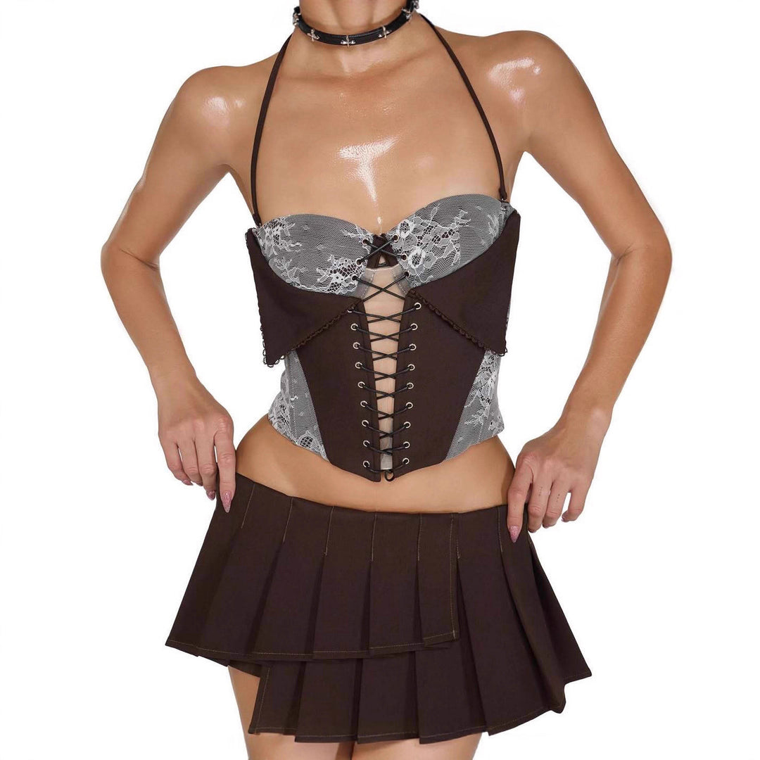 Damen Corsagen-Oberteil Drune