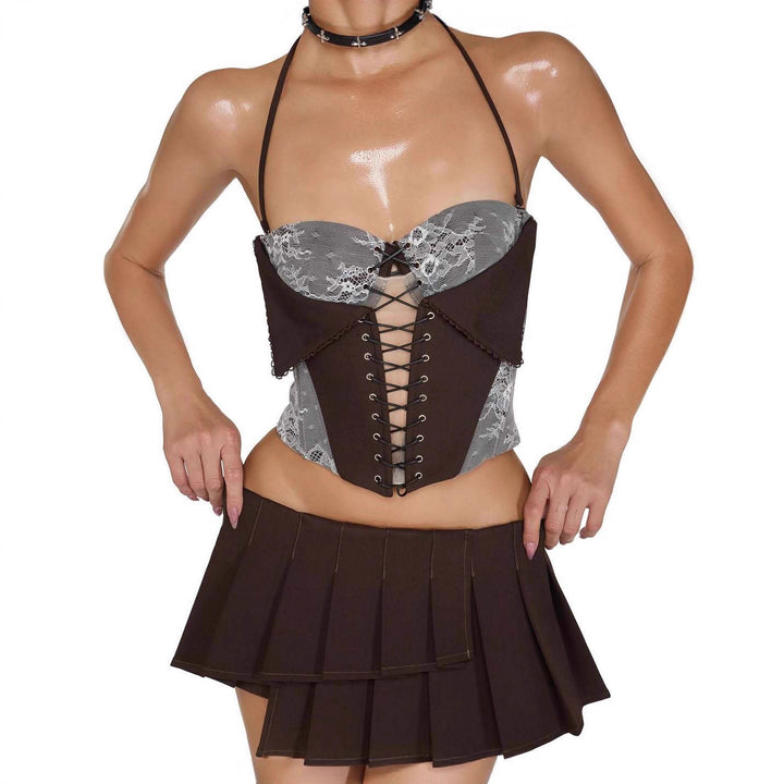 Damen Corsagen-Oberteil Drune