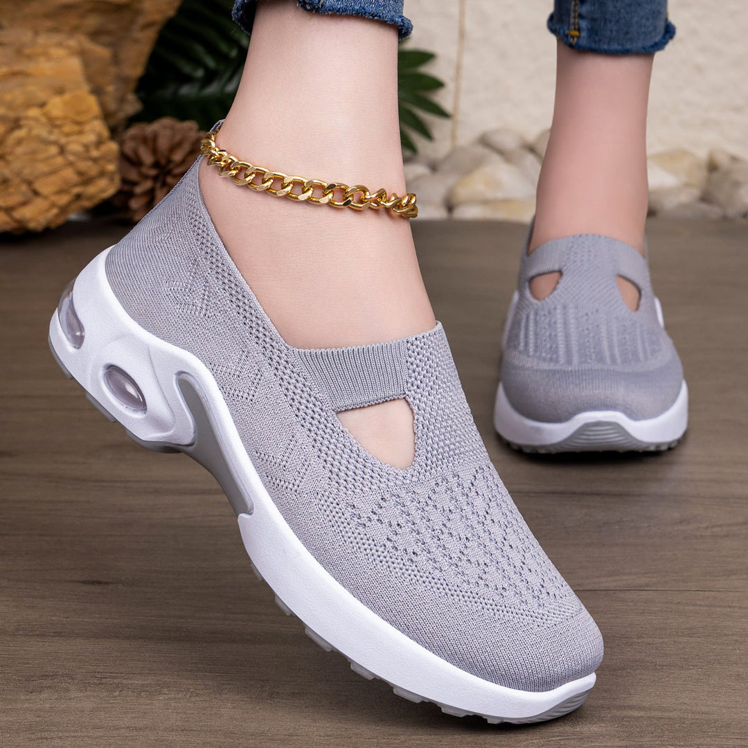 Damen Sportliche Slip-On Sneakers mit komfortabler Strobel-Konstruktion und atmungsaktivem Obermaterial Drune