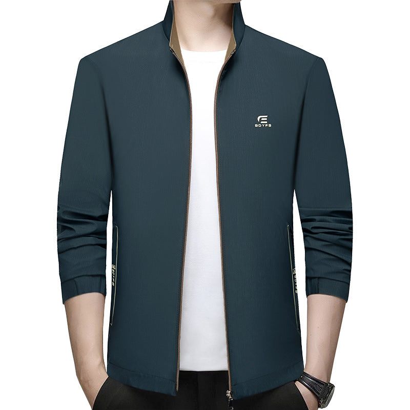 Herren Feldjacke mit Kontrast-Einsätzen und Brust-Reißverschlusstasche Drune