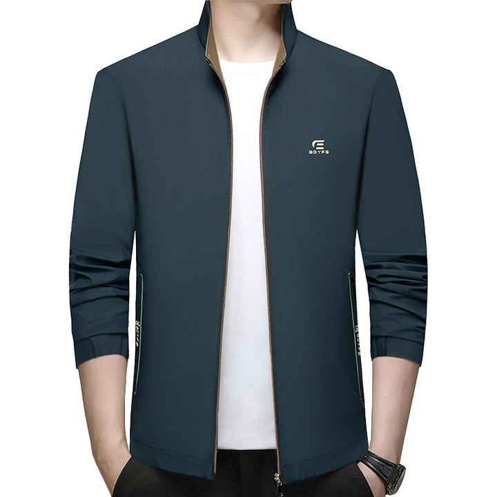 Herren Feldjacke mit Kontrast-Einsätzen und Brust-Reißverschlusstasche Drune