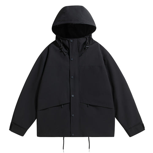 Herren technische Outdoor-Jacke mit wetterfester Kapuze und feuchtigkeitsregulierendem Material Drune