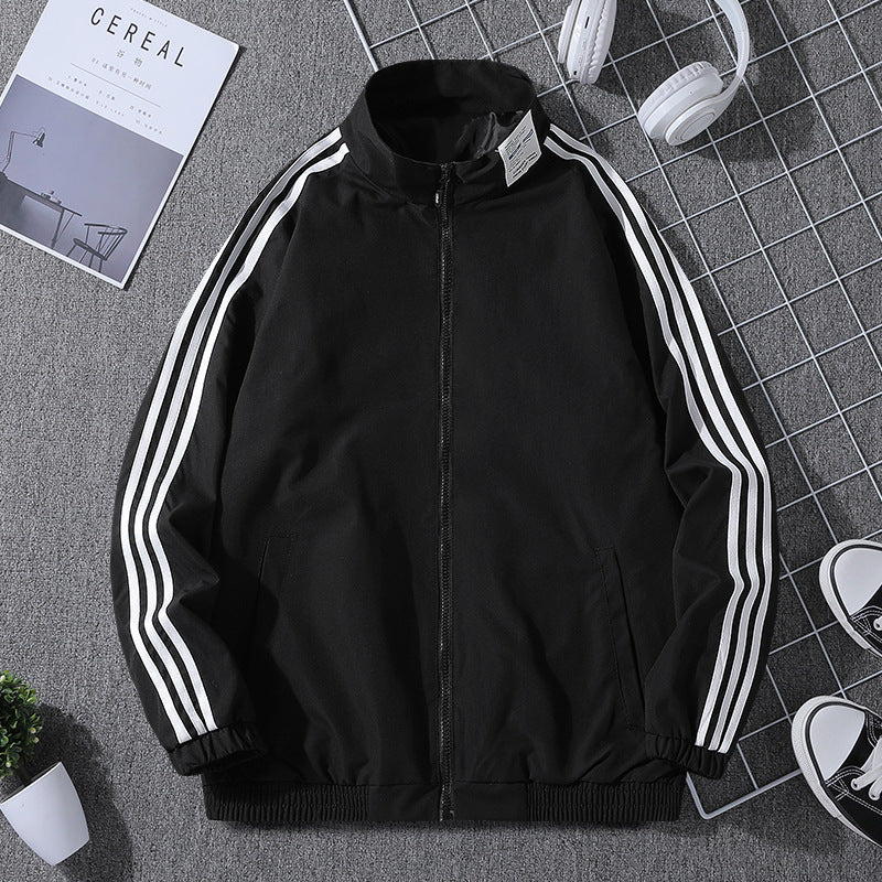 Herren Sportliche Übergangsjacke mit Reißverschluss und seitlichen Taschen Drune