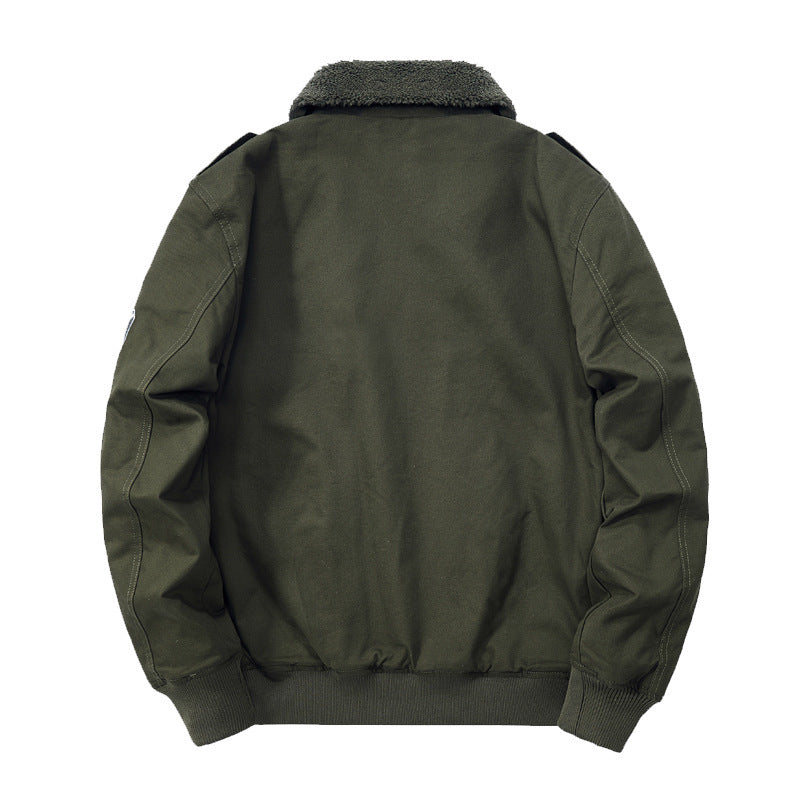 Herren Modische Übergangsjacke mit Teddy-Futter Drune