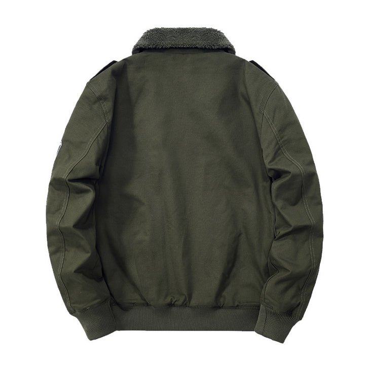 Herren Modische Übergangsjacke mit Teddy-Futter Drune