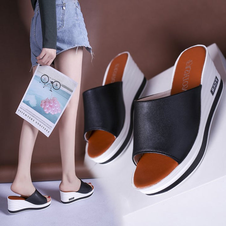 Damen Wedge-Pantoletten mit komfortabler Sohle und modernem Design Drune