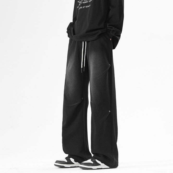Herren Weite Baggy-Sweathose mit Kordelzug und elastischem Beinabschluss Drune