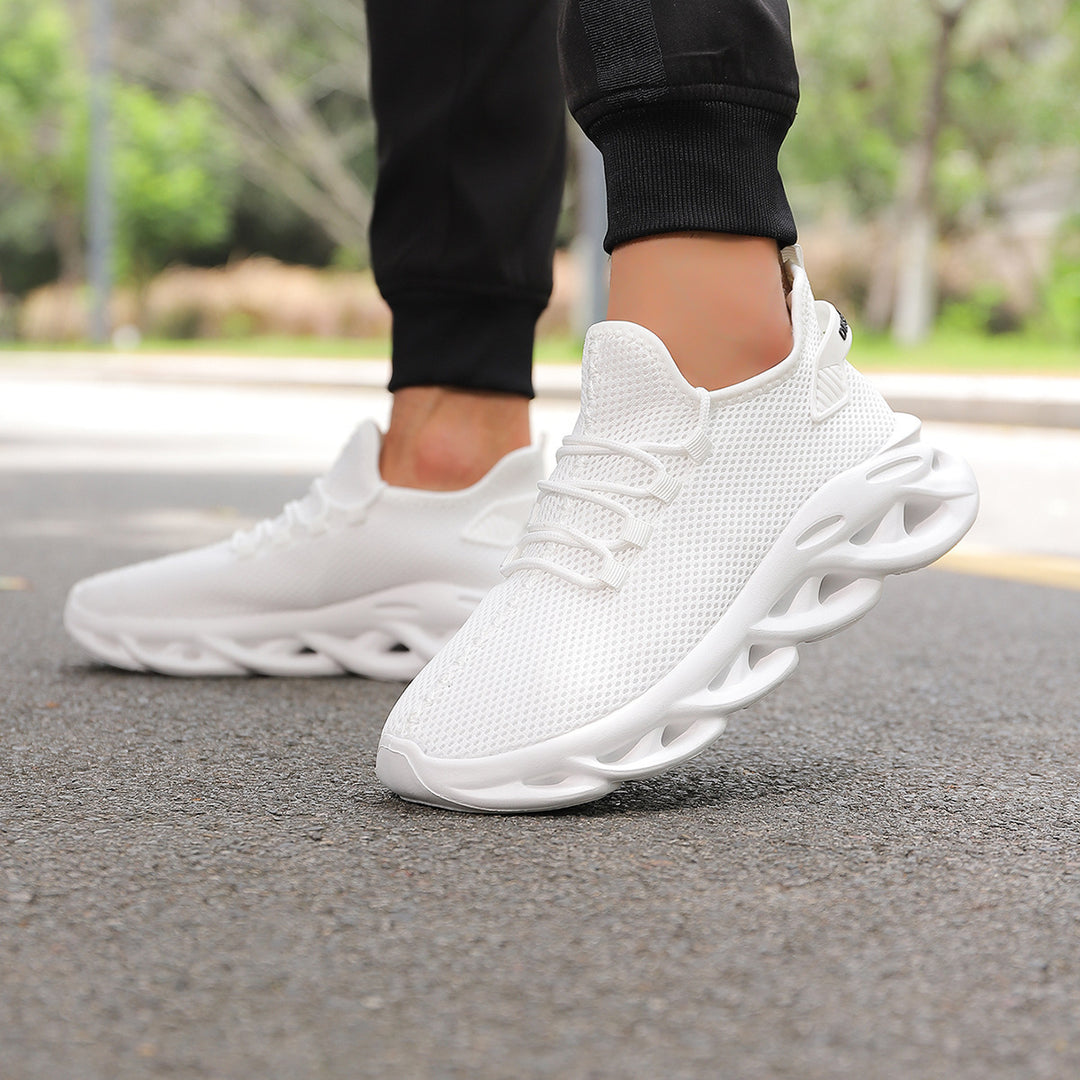 Unisex innovative Mesh‑Runner mit belüfteter Wabenstruktur, skulpturierter Hohlkern‑Plateausohle und sockenähnlichem Schaft Drune