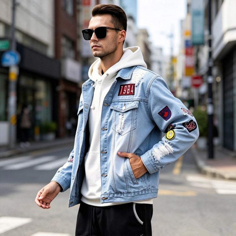 Herren Jeansjacke Drune